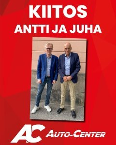 Vanhempi sukupolvi on siirtymässä viettämään eläkepäiviä! 
Sen kunniaksi, tervetuloa kakkukahveille Antin ja Juhan kanssa torsta...