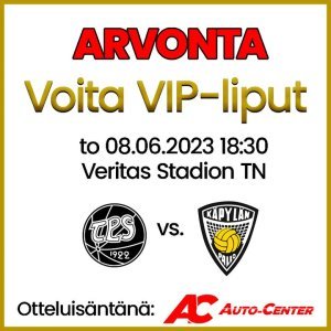 No nyt kannattaa osallistua! 🤩 Isännöimme torstaina klo 18:30 TPS jalkapallo-ottelua ja otteluna TPS – KäPa.

Arvomme nyt peliin...